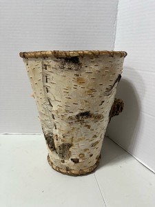 Impressive Vintage Native American Birch Bark Baske 9 12