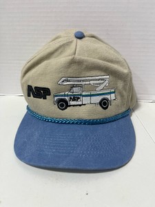 NSP BeigeBlue Embroidered Adjustable Otto Cap