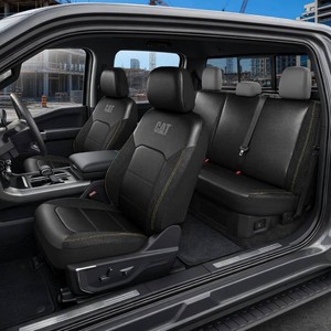 CAT Leather Seat Covers for Full-Size Pickup Trucks Only (Full Set)
