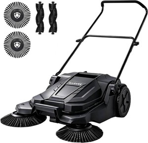Garvee Walk-Behind Hand Push Floor Sweeper