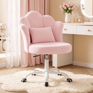 BestGlory Pink Vanity Chair