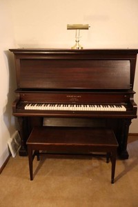 Hobart M. Cable Cabinet Grand Piano with Bench