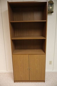 Modern Scandinavian-Style Bookcase with Storage