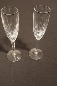 Waterford Kildare Crystal Champagne Flutes (Lot of 2)
