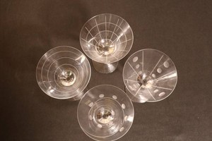 Anchor Hocking Martini Glasses 7 12in (Lot of 4)