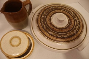 Mikasa Stone Manor Crock, Sundahl Baker with Lid