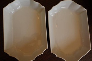 Porcelain Casserole Servers (Pair)