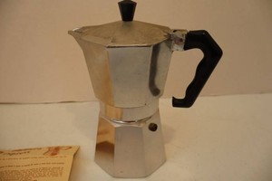 Vintage Italian 1-Cup Aluminum Espresso Coffee Pot