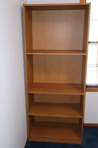 Modern Bookcase with Open Multi-Level Shelving