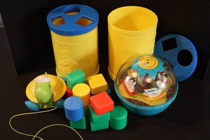 Vintage Fisher-Price Toys Mixed Lot - 4-Piece Assortment