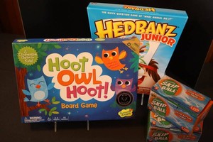 Hoot Owl Hoot, Hedbanz Junior & Ultimate Skip Games