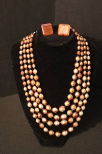 13-Inch Beaded Necklace & Coordinating Post Earrings Set