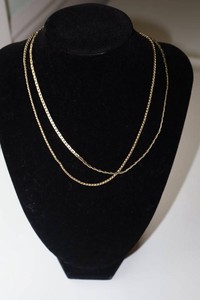 12K Gold Necklaces - 14.77 Grams (Lot of 2)