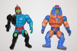Vintage Masters of the Universe Trap Jaw & Man-E-Faces (Lot of 2)