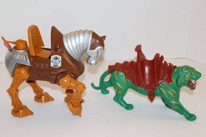Vintage Masters of the Universe Stridor & Battle Cat Mixed Lot