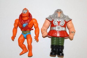 Vintage Masters of the Universe Beast Man & Ram Man Figures (Lot of 2)