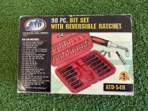 90 Piece Bit Set with Reversible Ratchet