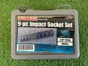 Craftsman 9 Piece 38 Drive Metric Impact Socket Set