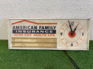 American Family Insurance Hanging LightClock
