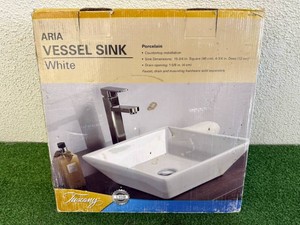 New White Porcelain Vessel Sink