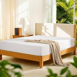 $95 LBRO2M 100% French Linen King Fitted Sheet Only (1 Piece) 16 Inch Deep Pocket Premium Flax Linen Bottom Sheet Breathable, Soft, Durable Cozy All Season (King, White)