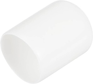 uxcell 25pcs Rubber End Caps 58(15.5mm) ID Vinyl Round End Cap Cover Screw Thread Protectors White