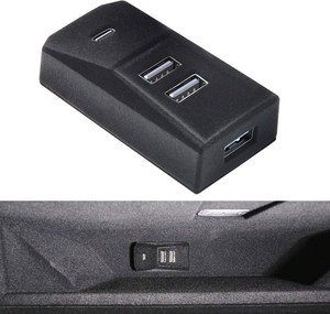$20 USB Hub for Tesla New Model y  3 Glove Box 4-Port Docking Station
