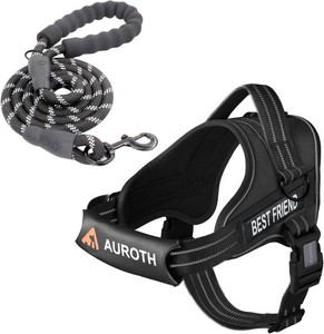 $25 AUROTH Dog Harness for Large Dogs No Pull Tactical Harness and Leash Set