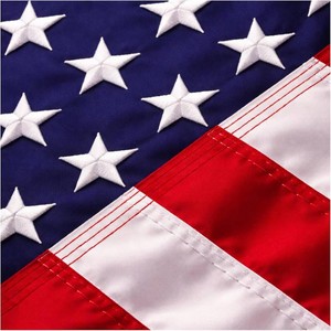 $27 Premium 3x5 American Flags for Outside   Heavy Duty Nylon, Embroidered Stars & Sewn Stripes