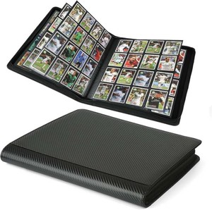 $27 Arkeiliy Premium Ringless Trading Card Binder - 1024 Capacity, 16 Side-Loading Pockets per Page, Archival Quality Protection & Anti-Slip Spine for TCG, MTG, Sports Cards (Black II)