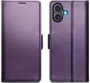 $20 for iPhone 17 Case Wallet with Card Holder, Purple