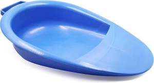 $30 Pepe Mobility Bed Pan for Elderly Women and Men, Bedpan with Handle, Blue