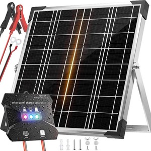 $40 Voltset 20W 12V Solar Panel Battery Charger Trickle Maintainer Kit