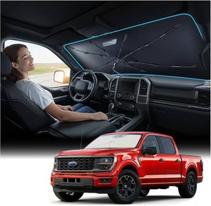 $40 Nmoiss Windshield Sun Shade Umbrella for Ford F150 F250