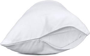 Precoco Queen Pillow Cases Set of 2  100% Cotton White Pillowcases Queen Size with 600 Threads  Stable Pillow Covers with Zipper Hidden for Hotel Quality, 20x30
