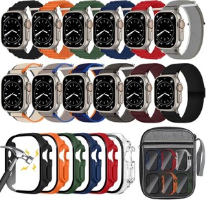 $30 12pack Band&6pack Watch Case Compatible With Apple Watch Ultra 4321 Band