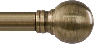 $30 Antique Bronze Curtain Rods for Windows 48 to 84 Inch 1 Diameter