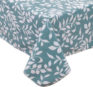 Walrus Heavy Duty Vinyl Tablecloth with Flannel Backing Waterproof Oil-Proof Plastic Table Cloth Stain-Resistant Wipeable Rectangle or Square Table Cover for Indoor and Outdoor (Branch, 54X54 Inch)