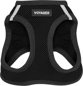 Voyager Step-in Air Dog Vest Harness - Black, X-Large