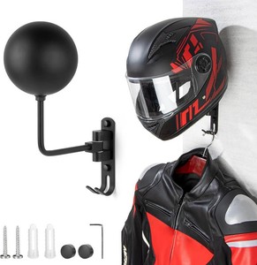 PUERSI Helmet Holder Wall Mount - 180  Rotation Motorcycle Helmet Hanger