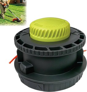 Upgraded 314608005 Reel Easy Bump Feed Trimmer Head for Ryobi Straight Shaft String Trimmer RY15526 RY15527 RY15529, Fits .080&.095 Lines, Jam-Free Bump Feed, Heavy-Duty Reinforced, Easy to install