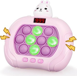 Narotood Quick Push Pop Game - Light Up Bubble Fidget Toy for Kids & Adults, Handheld Puzzle Game Sensory Toys, Great Gift for Christmas, Easter & Birthdays for Boys and Girls Ages 3-12 (unicorn, see photos for actual toy, stock photos used for illustrati