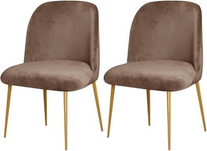 $21 2 Pack Velvet Dining Room Chair Slipcovers Washable Removable Stretch Short Back Armless Curved Chair Protector for Home Decor Living Room