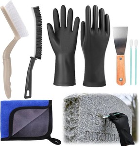 XANGNIER Headstone Cleaner Brush Kit Tools,8 Pcs