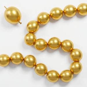 Gold Quick Link Balloons, 60PCS Linking for Balloon Wall Arch Chains, 6inch Linkable for Wedding Birthday Baby Shower Engagement Graduation Party Decorations
