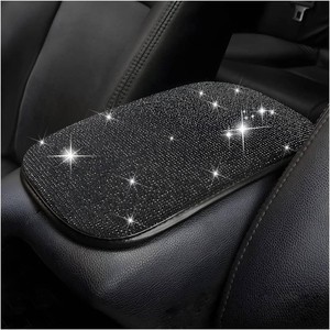 Moly Magnolia 11.8 x 8.5 Inch Console Armrest Pad, Black