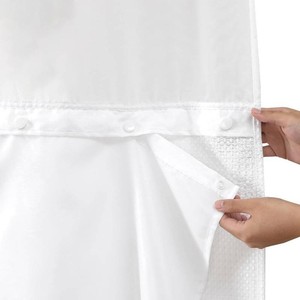 eachope Fabric Snap-in Shower Curtain Liner Replacement, 1 Pack 70x54 White