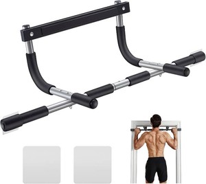 $28 Ally Peaks Pull Up Bar for Doorway  Thickened Steel Max Limit 440 lbs Upper Body Fitness Workout Bar Multi-Grip Strength for Doorway  Indoor Chin-Up Bar Fitness Trainer for Home Gym Portable