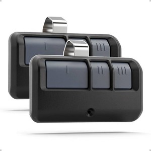 2-Pack Garage Door Opener Remote for LiftMaster Chamberlain Craftsman (1993-Present) - 3-Button Visor Model, 120ft Long Range, Stainless Steel Clip, 893MAX 371LM 971LM 81LM Compatible, Universal
