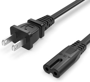 Superer Printer Power Cord Cable Fit for HP OfficeJet Pro, Envy, DeskJet Series, for Canon PIXMA MG MP MX Series, Epson Workforce, Stylus, Ecotank Printers 2 Prong Replacement, ETL Listed